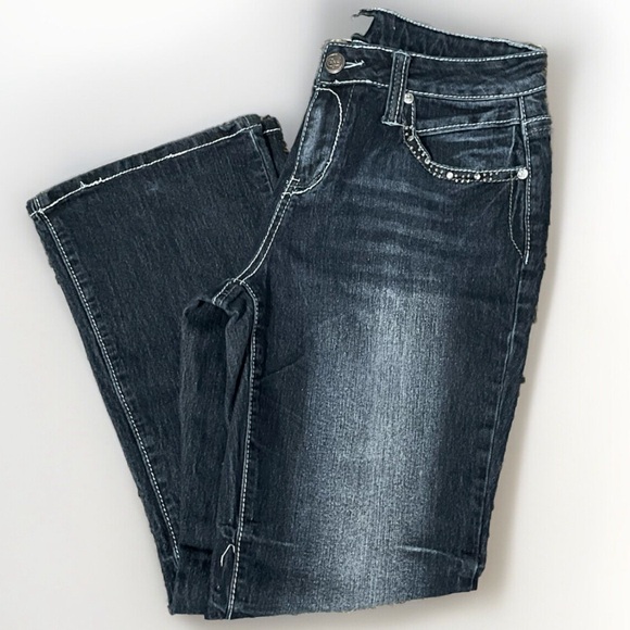 Earl Jean Embellished Jeans Size 10 P - Picture 3 of 3